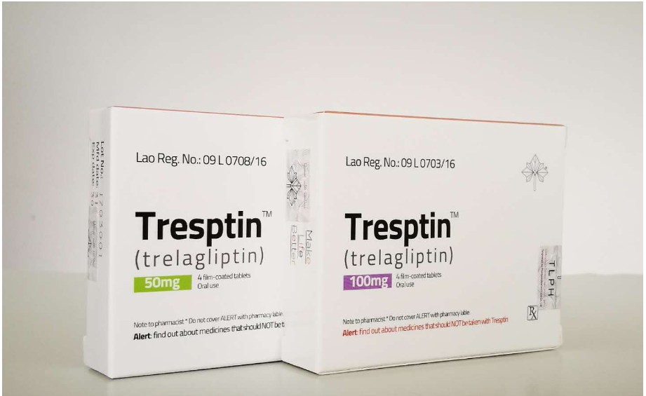 曲格列汀片 100MG｜TRELAGLIPTIN Tresptin